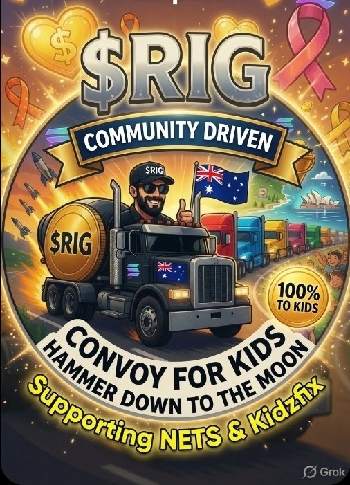 roocrewclub's tweet photo. @roocrewclub or $RIG:

"🚛💨 What is Convoy for Kids?

Convoy for Kids Sydney is an annual charity truck convoy started in 1992 by truck drivers who wanted to help sick children. 
https://t.co/jMiYUudUXF
#ConvoyForKids #TrucksForKids #NETS #Kidzfix #RIG" https://t.co/k09uggYc3Y
