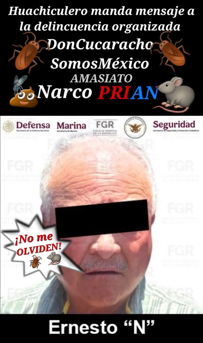 MargarethThatc3's tweet photo. Con las mismas mañas y viejas prácticas de corrupción de siempre.
El #NarcoPrianista #ErnestoN
¡QUE DEVUELVA LO ROBADO! https://t.co/vv2zmBYCaw