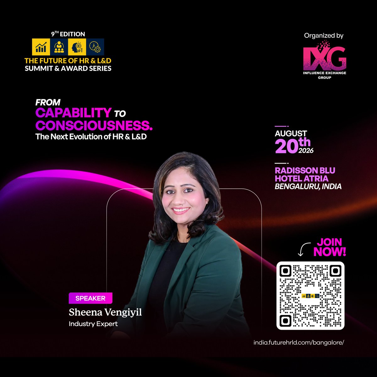 IXG2024's tweet photo. Let’s talk about leveraging data, storytelling & human-centered leadership with Sheena Vengiyil, Industry Expert at our #9thixghrlnd2026!
🎟️Your seat is waiting: https://t.co/tmX9LKfXni
#ihrlndseries #HRTech #Leadership #BangaloreEvents #WorkplaceAgility #HRSummit #HRAnalytics https://t.co/860S8hx8JP