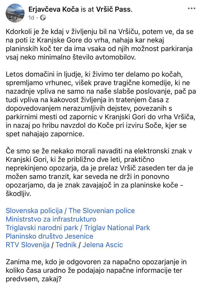 VasjaBocko's tweet photo. V Sloveniji maš pri javnem sektorju samo dve možnosti: ali nič ne naredijo, ali pa bi bilo bolje, da nič ne naredijo.

Javni sektor v Sloveniji so po večini ljudje (z redkimi izjemami), ki jim nikoli ni bilo treba nič naredit, kaj šele odgovarjat za rezultate svojega dela.

Ampak seveda se tega ne zavedajo, še več, imajo občutek superiornosti - tako moralne kot intelektualne. In potem urejajo stvari na način, da delovnim ljudem, ki morajo na trgu zaslužiti denar za preživetje, samo dodatno otežujejo delo.

Seveda, ko se pogovarjamo o plačah v JS, so glasni, kako JS ni strošek, ampak servis za državljane. V praksi jim je seveda vseeno, da ne zagotavljajo nobenega servisa, ampak samo grenijo življenje in otežujejo delo.