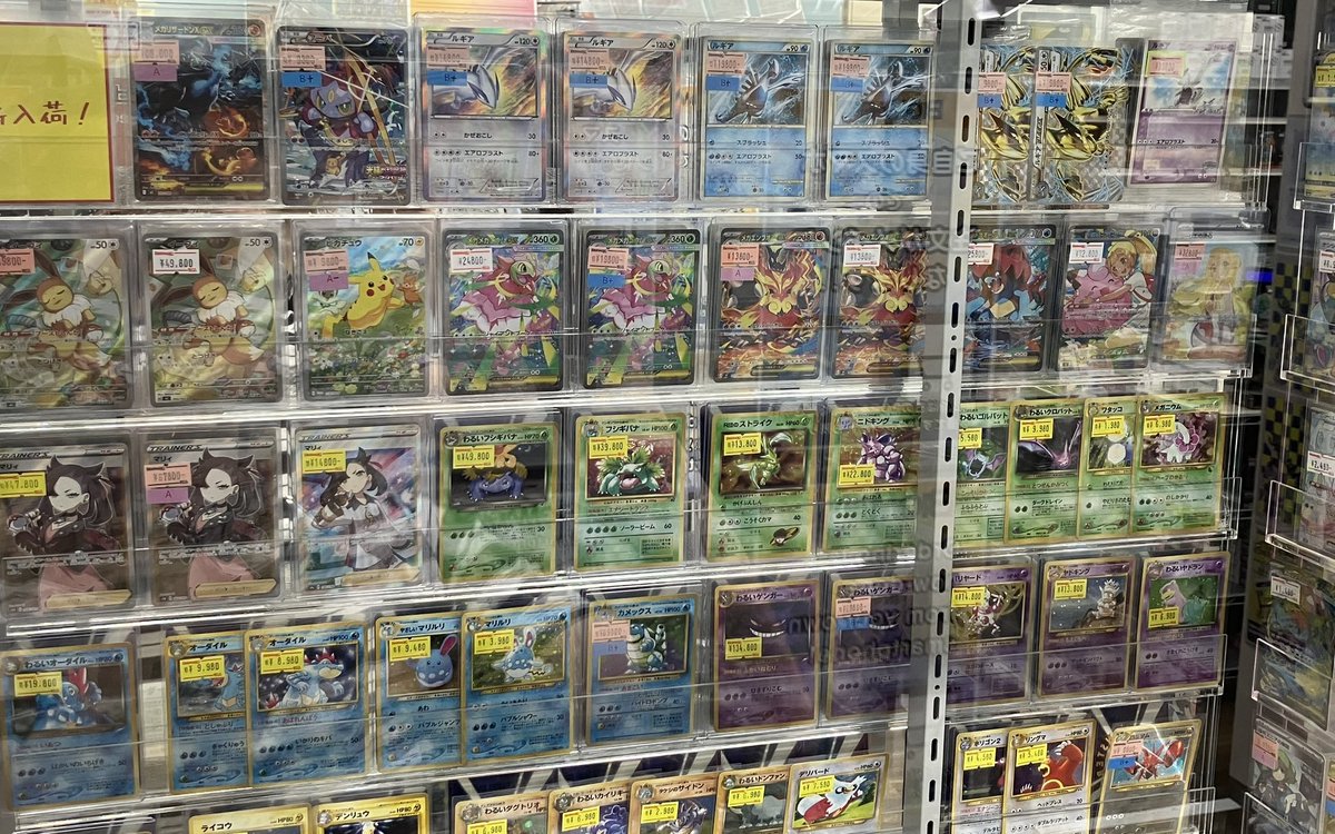 big_web_all's tweet photo. 【#ポケモンカードゲーム 入荷情報】
メガリザードンX ex SARやポケモンセンター限定セットのルギア、ポケパークの未開封プロモなどが入荷しました！
BIGMAGICなんば店のショーケースにて併売中です🥳
ぜひ通販・店頭のご利用お待ちしております！

▼ポケカ通販TOP▼
https://t.co/1MNdjpYQsf

#ポケカ