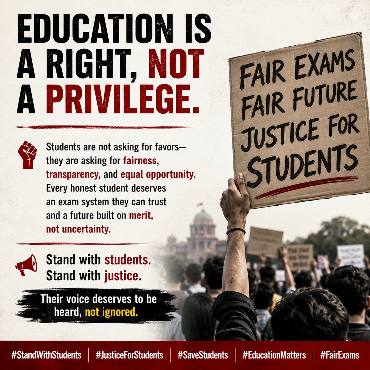 imRgulfam's tweet photo. #StandWithStudents https://t.co/7Al5mLI3n6