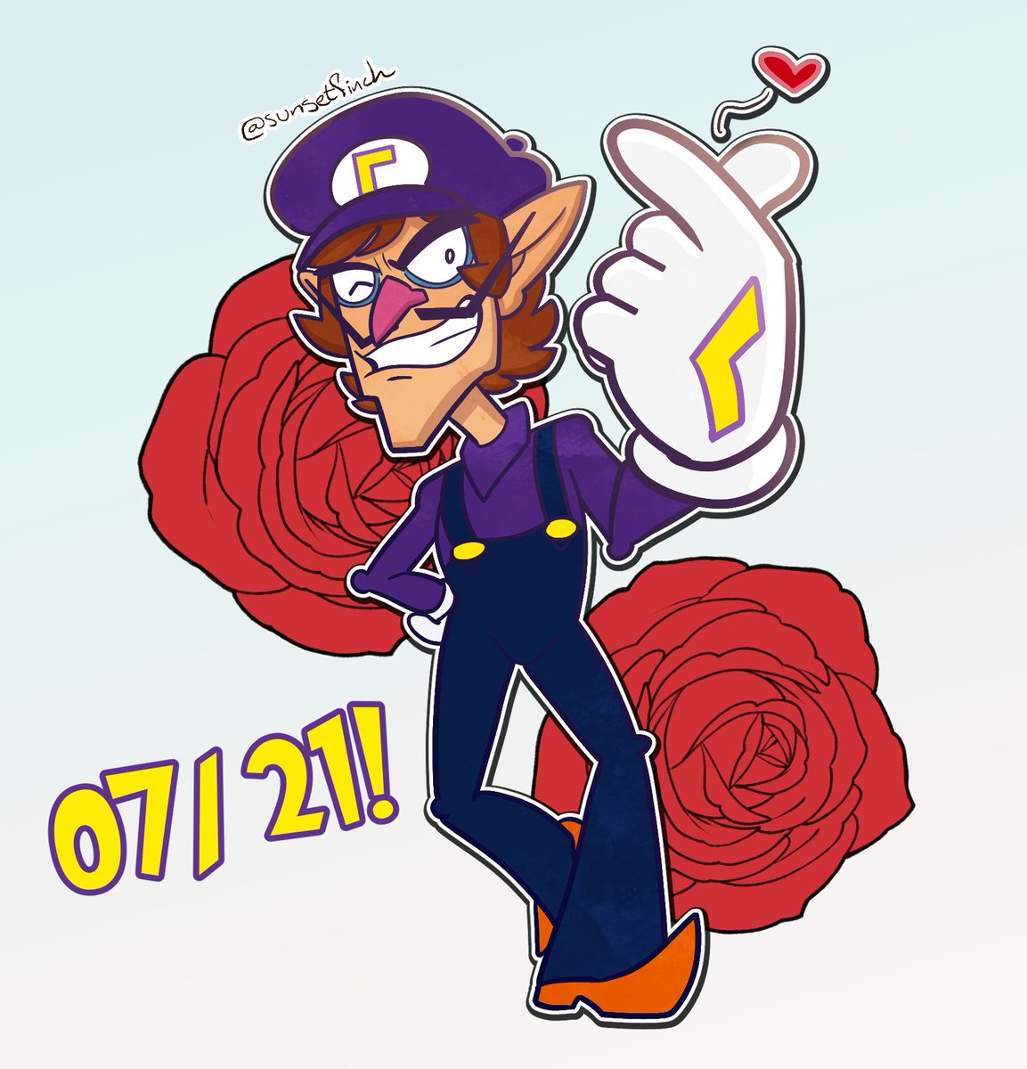 sunsetfinch's tweet photo. Happy 26th birthday, Waluigi! https://t.co/sOR1oGK9yl
