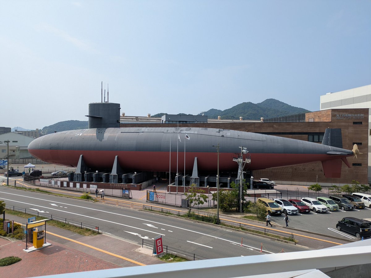 Interceptor1014's tweet photo. 仕事も一段落し、少し時間も確保できたので、昨日今日、30年ぶりに呉方面に遊びに行ってきました。
���日は入船山記念館、大和ミュージアム、鉄のくじら館、今日は長迫公園（素通り）歴史が見える丘、アレイからすこじま、（江田島に渡り）榛名・出雲慰霊碑、軍艦利根資料館（休館）、第一術科学校（見学）と、非常に暑い中、欲張って色々拝見させていただきました。
何とか無事帰宅。
良き旅でした☺️
#いんたび