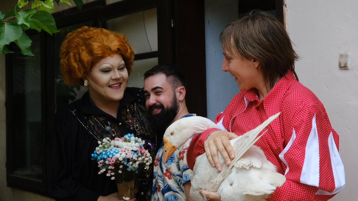 Dekadenca's tweet photo. Mir, svuda je podne! 🙌🏻

Fotografije: Sara Sarić Citero
Video snimci: Nita Dekanj, Milica
Dekadencina kosa: Ljubica Kafekuvarica
Podrška: @TalasTirv 

*nijedna životinja, a ni dreg kraljica nisu povređene tokom ovog snimanja

#Dekadenca
#DragQueen
#Citero #BTS
#kvir https://t.co/Dyow64Z4XR