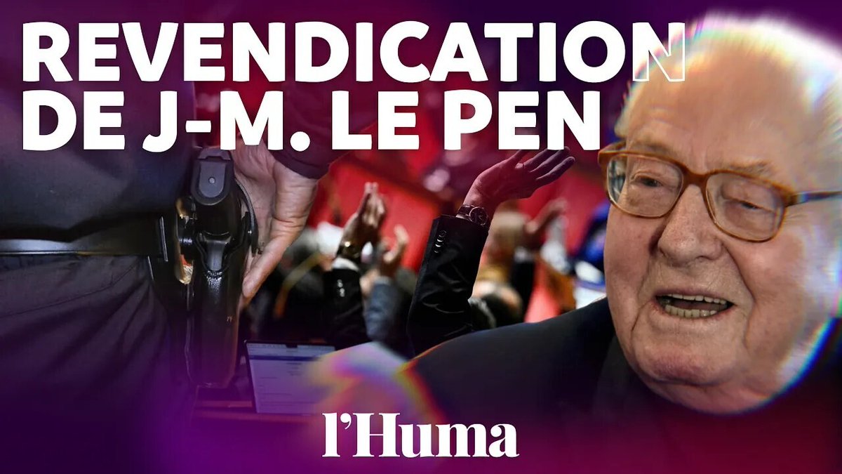humanite_fr's tweet photo. Loi « permis de tuer » : une revendication de Jean-Marie Le Pen adoptée (en pire) à l’Assemblée 

➡️ https://t.co/HANANZhblz https://t.co/AiHISfNITW
