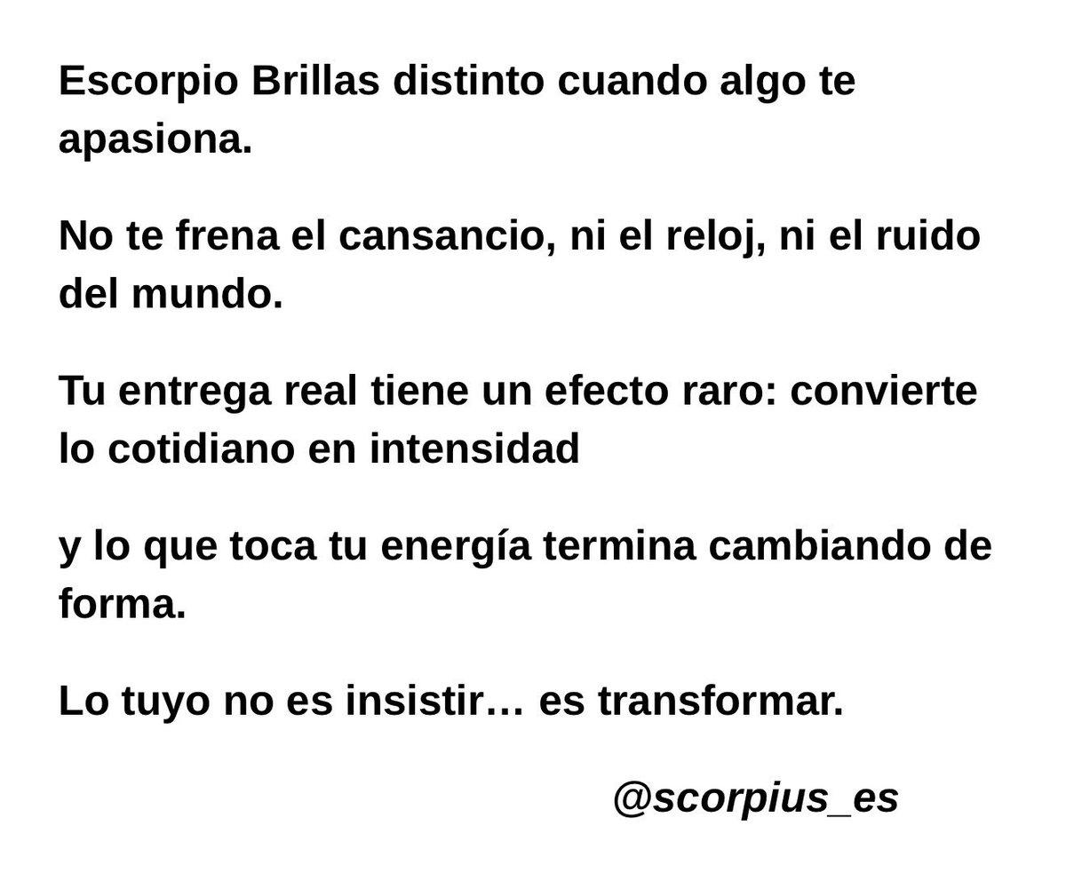 scorpius_es's tweet photo. Si eres de los que arden por dentro cuando algo les importa de verdad, quédate. Aquí hablamos de esa fuerza que no todos saben sostener.
#escorpio #astrologia #signos #zodiaco #horoscopo https://t.co/AckeRzDMmA