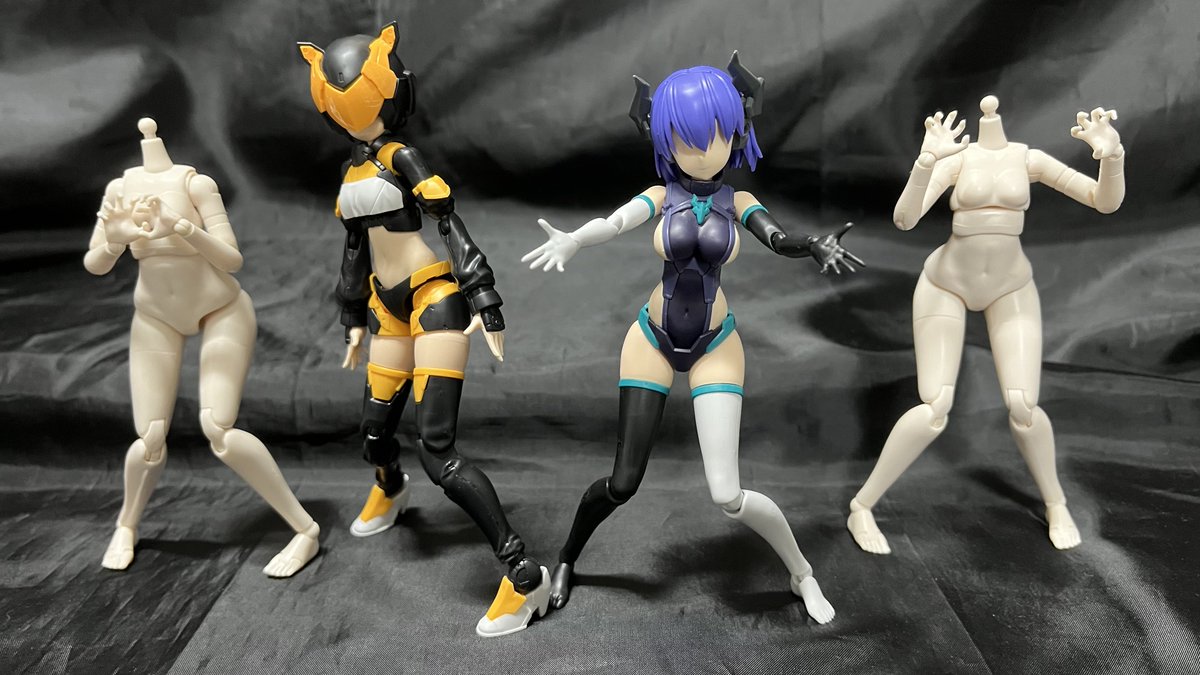 Hyper_W_Pub's tweet photo. 休みに組んだもの。

・けもプラ
  ・ヒトパーツセット カラーB x2
・30MS
  ・イビルコス (2体目)
  ・アクションウェア α カラーA (2体目)
  ・アームレッグ (2?3?つ目)

イビルコスは再販無いのに奇跡的に見つけた奴。
あんまり長くない太目のももとして優秀だから欲しかったから良かった。

#30MS https://t.co/1eLgmCTQAi