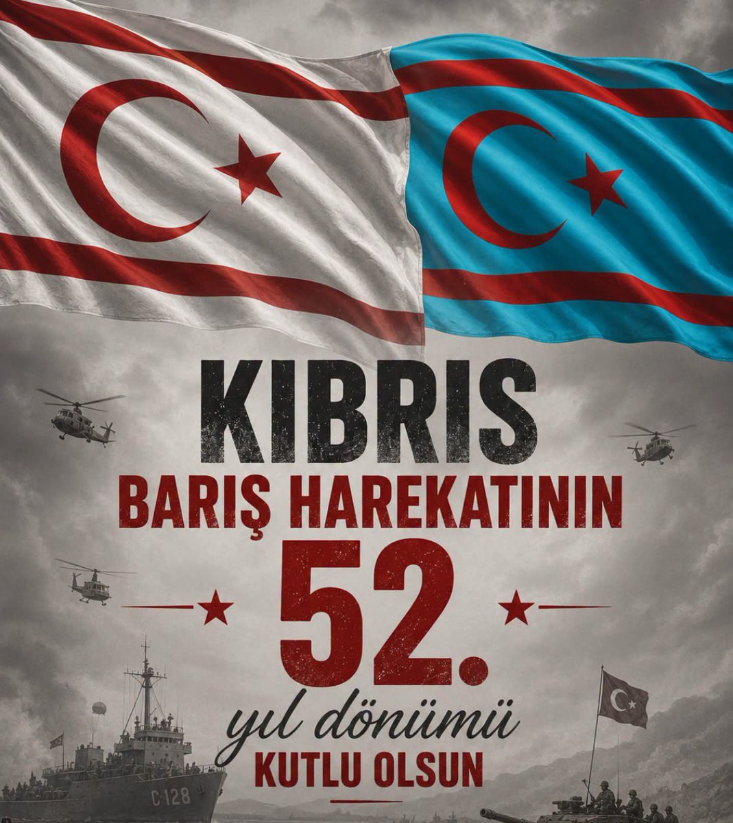 suriyeturkmnler's tweet photo. “Bir Gece Ansızın Gelebiliriz!”

Kıbrıs Barış Harekâtı’nın 52. yıl dönümü kutlu olsun! https://t.co/81rfBJwZvF