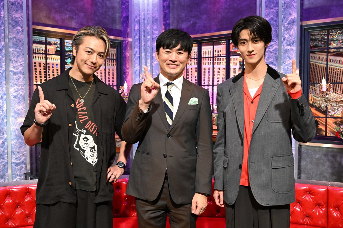 thetvjp's tweet photo. ／
#セーブマネー
収録後 囲みインタビュー🍋
＼
M!LK 曽野舜太、
EXILE TAKAHIROに「脚本の上で踊らされた」
1000万円バトルの裏側に密着💰

▼記事の続きはこちら
https://t.co/bmi4yAVAc4

#劇団ひとり #EXILE #TAKAHIRO #MILK #曽野舜太 https://t.co/nqijP5mrIq