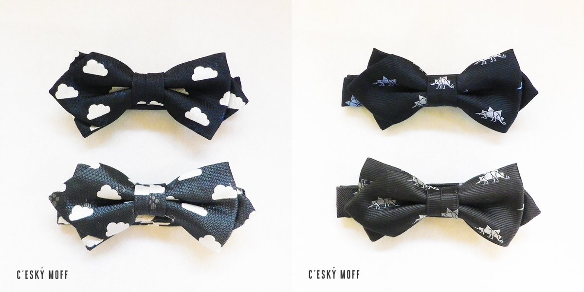 CESKYMOFF's tweet photo. 【新リターン追加】

ネクタイブランド「CESKY MOFF」より、ネクタイと蝶ネクタイを追加しました。

柄はステゴサウルス小紋柄・雲小紋柄から。色は店主おまかせ。

ネクタイ20,000円／蝶ネクタイ15,000円
各5本限定・8月下旬発送

7/31（金）まで
https://t.co/6TQsmUsOUF

#クラウドファンディング https://t.co/09BbAOJzqo