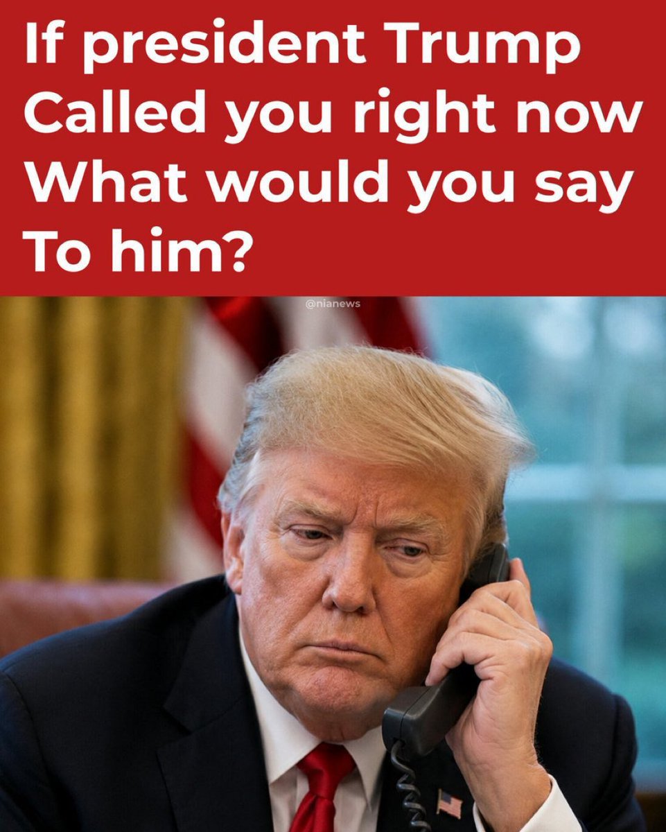 LarryDJone's tweet photo. Q: Everyone answer this one honestly!

What would you say to president Trump?

Be Brutally honest! https://t.co/XkRXM81tOG