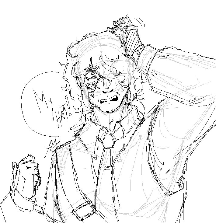 H4zy_S's tweet photo. MS paint sketch of an oc redesign, I'm still finishing exam stuff a https://t.co/F3ArKtkpoB