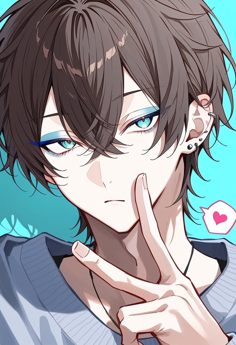 kuma_haruto's tweet photo. それはそうと

男キャラのアイメイクいいなって。

 #AIart #AIイラスト #DaysAI https://t.co/m37F843AAf