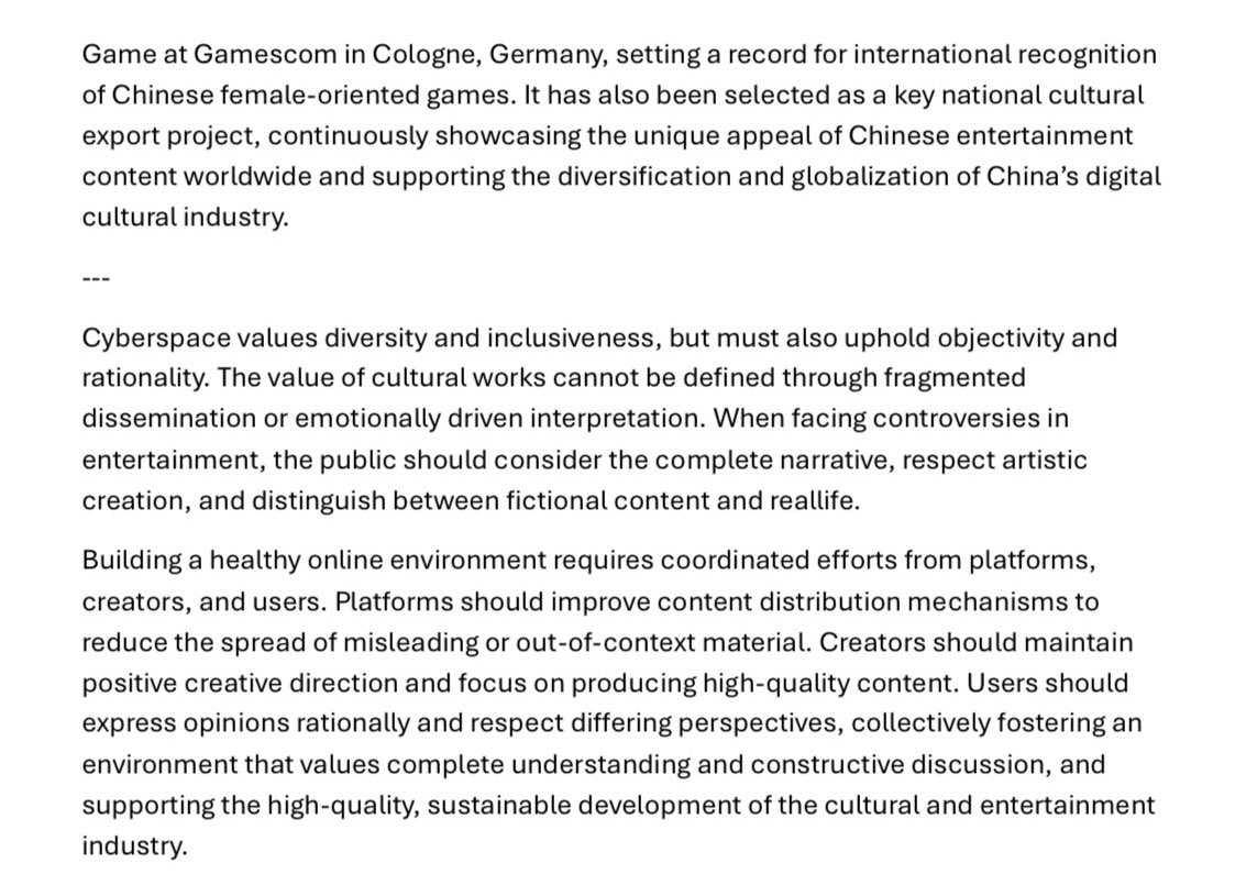 annavanarya's tweet photo. Hello Wolfpack‼️🐺 A new Chinese article has been published on SCZBC and Valko is a central part of it. It mainly discusses the recent Love and Deepspace controversy and argues that the issue should be read in full context rather than through fragmented clips. I’ve also attached an English machine translation for reference.

🔗Here’s the link to the article: https://t.co/sc2UwIZLtB

#ValkoIsValuable
#ValkoIsLoved
#BringValkoBack
