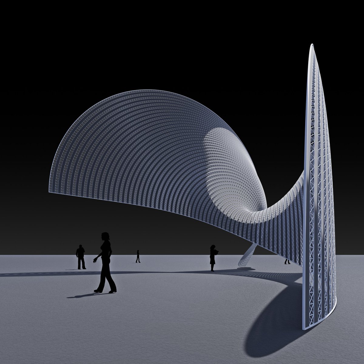 JuneLee_Design's tweet photo. Stacked nothing but straight trusses — and got a curved surface.

A saddle shell that stands on tension alone. Shift the angle and it reads as an entirely different form. That's the whole appeal.

Full video ↓
https://t.co/QbWJ2ixzjg

#parametricdesign https://t.co/O2naX4JKKH