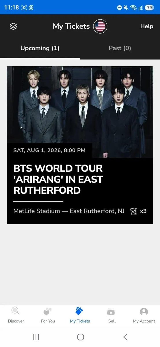Johnsmithc0ad's tweet photo. Anyone looking for BTS SOUNDCHECK VIP ticket for Aug 01 at MetLife Stadium, East Rutherford, NJ
Can’t make it to the show anymore!!!.

Only serious buyer to dm 
#875ticketsale 
#Rutherford #ArianaGrande #MetLife
#BTSWORLDTOUR #ARIRANG ' IN EAST #RUTHERFORD #iso #wts #wtb #ticket https://t.co/5aVo8oDWKl
