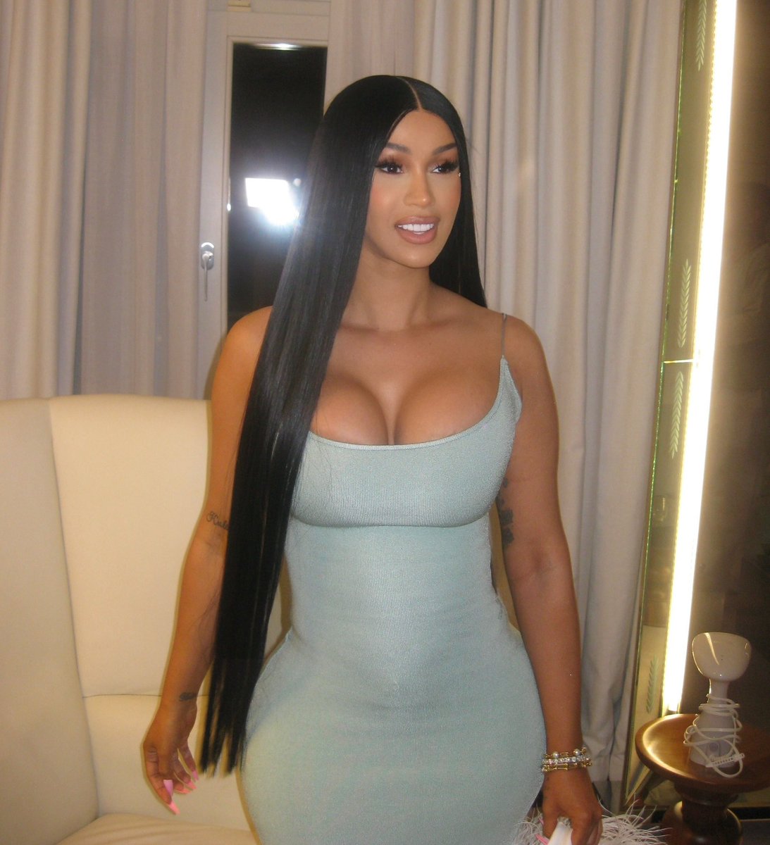 Cinema8Maniac's tweet photo. Nigerian goalkeeper Maduka Okoye date with Cardi B in Venice, Italy. The two were spotted together at an event dinner. https://t.co/oarPulD4jt