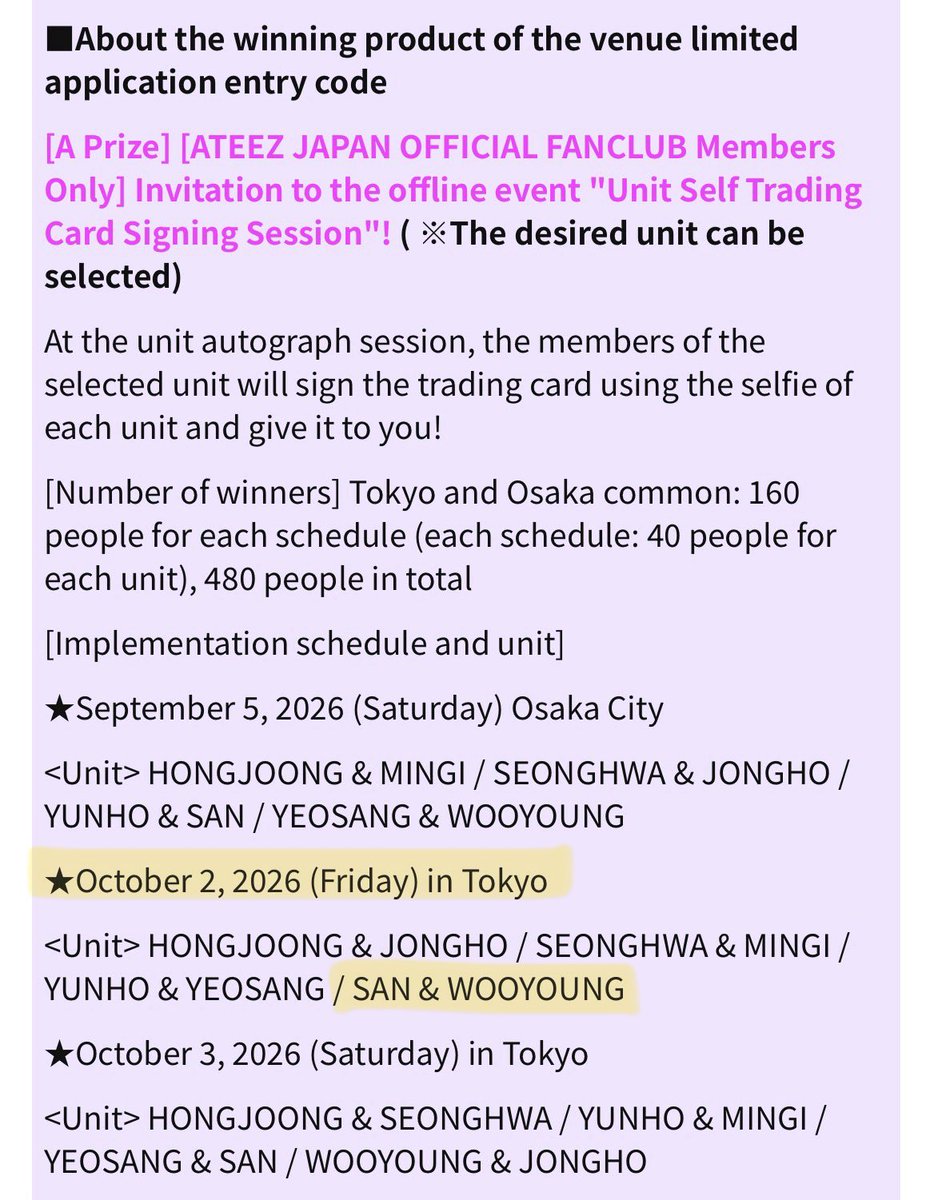 Wahh so they'll have this unit autograph session as well. It's a