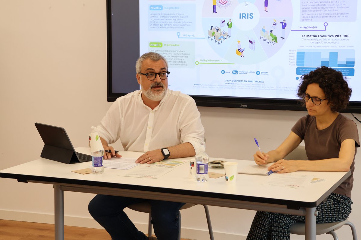 FECC_educacio's tweet photo. 📢 La FECC presenta l'Escala IRIS, un marc pioner per orientar la integritat acadèmica en l'ús educatiu de la intel·ligència artificial.
El model, elaborat pel Grup d'Experts en l'àmbit digital i coordinat pel Dr. @maprats, promou un ús crític, responsable i transparent de la IA a les escoles.
🔗 Més informació: https://t.co/4V4WJir8Ax
#Educació #IA #IntegritatAcadèmica #EscolaCristiana