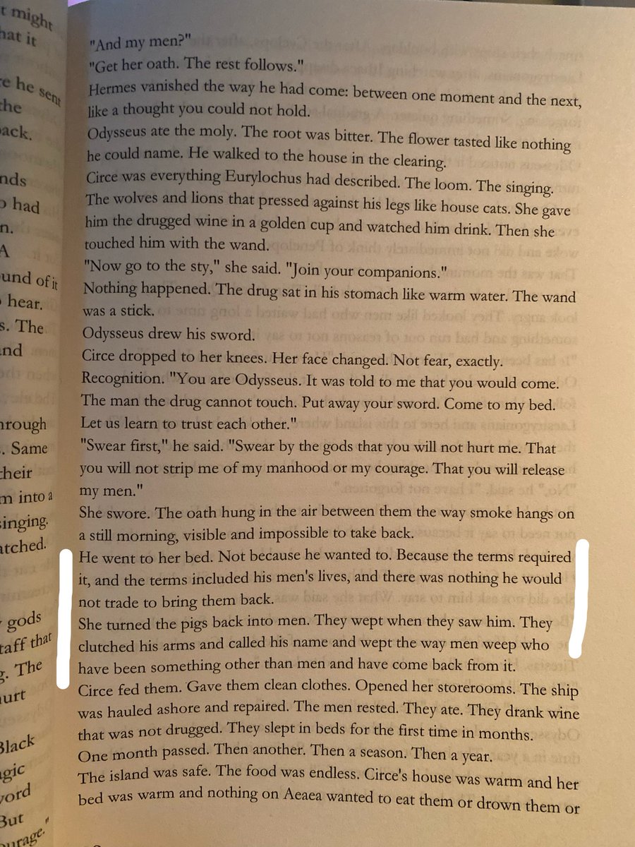 ThingsThatAreB6's tweet photo. @SketchesbyBoze @MorlockP If you read Wilson’s translation she would have told you Odysseus was compelled by a power imbalance to submit. https://t.co/DHCBAITX9n
