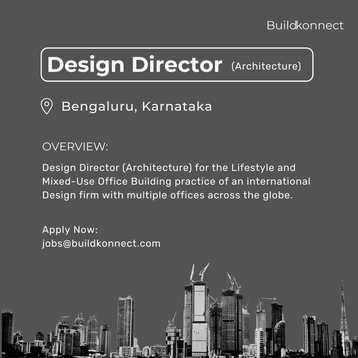 BuildKonnect's tweet photo. We're #hiring a Design Director (#Architecture) in Bengaluru, Karnataka. Apply today or share this post with your network.

#ArchitectureJobs #ArchitectureLeadership #DesignDirector #CreativeLeadership #BangaloreJobs #BuildKonnect

Linkedin job post link

https://t.co/ZPtjsvAsXF https://t.co/kZPuDj0qsJ