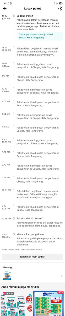 rizkivi_'s tweet photo. @jntexpressid Please ini paket ada di mana??? Sudah hampir 3 minggu paket gak sampai. https://t.co/qCqp20lwFU