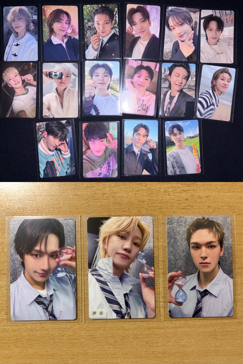 okome115j's tweet photo. SEVENTEEN セブチ トレカ 過去トレカ 特典 会場限定 交換

譲）👼🐰🐱🐯🦊🍚🐸🐶🍕🍊🐻‍❄️🦖

求）🍒

郵送希望
🍚🍊🦖含む方、まとめての方優先
お声かけよろしくお願いいたします🙇‍♀️ https://t.co/0WDMkPdFu7
