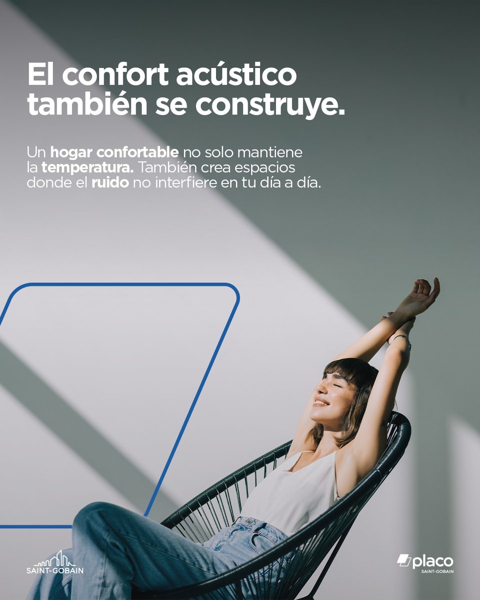 SGplaco's tweet photo. 🔇 Un hogar confortable no solo se siente. También se escucha.

Con Placo®, el confort acústico forma parte del proyecto desde el primer plano.

#MakingTheWorldABetterHome https://t.co/VVF6b0dZXS