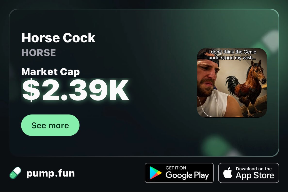 HorseCockSOL's tweet photo. https://t.co/JqgJZlwat9 https://t.co/fEaMkVzKyl