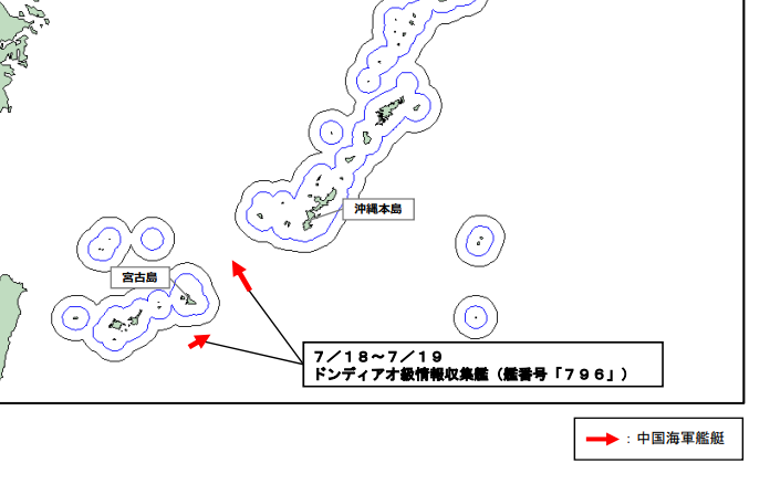 jointstaffpa's tweet photo. 令和８年７月１９日、中国海軍ドンディアオ級情報収集艦１隻が、沖縄本島と宮古島との間の海域を北西進し、東シナ海へ向けて航行したことを確認しました。
防衛省・自衛隊は、海上自衛隊の第１航空群所属「P-1」（鹿屋）及び第５航空群「P-3C」（那覇）により、警戒監視・情報収集を行いました。 https://t.co/JOOpmLN0NX