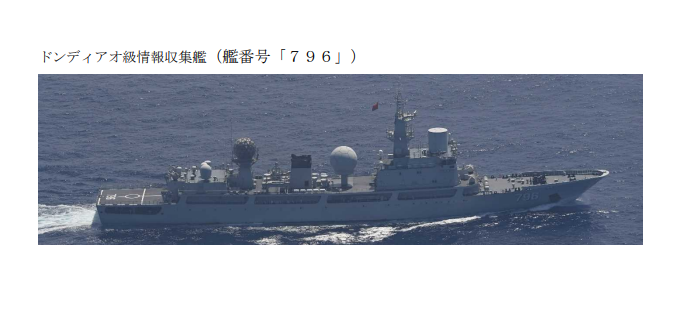 jointstaffpa's tweet photo. 令和８年７月１９日、中国海軍ドンディアオ級情報収集艦１隻が、沖縄本島と宮古島との間の海域を北西進し、東シナ海へ向けて航行したことを確認しました。
防衛省・自衛隊は、海上自衛隊の第１航空群所属「P-1」（鹿屋）及び第５航空群「P-3C」（那覇）により、警戒監視・情報収集を行いました。 https://t.co/JOOpmLN0NX