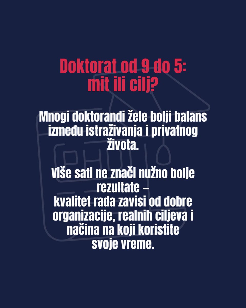SRB_Researchers's tweet photo. 📢 Da li znate…

🧠 …kako organizacija vremena može da utiče na uspeh tokom doktorata?

📖 Čitajte više na: https://t.co/l7nm8nWpff https://t.co/oggmvfDLFV