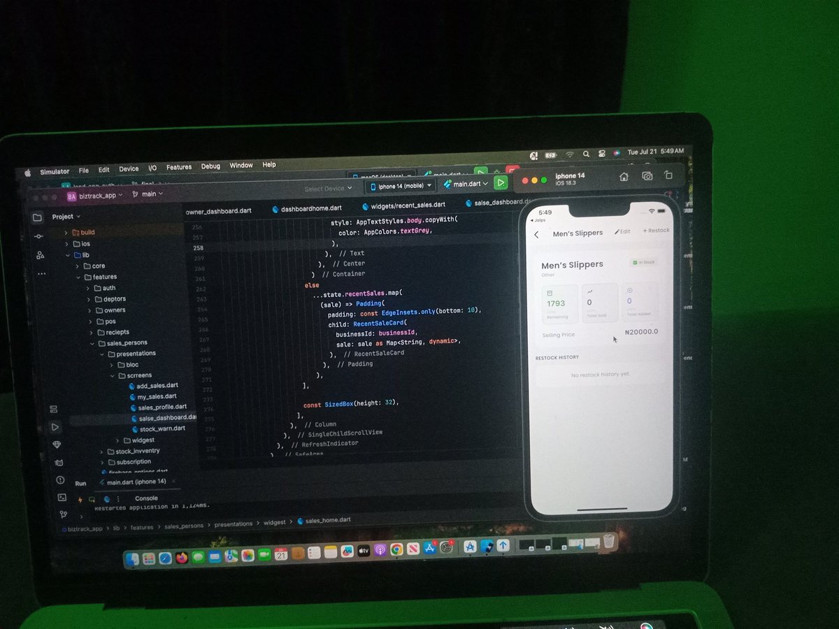 gideons_code's tweet photo. Another day, another Flutter feature .
Building products, fixing bugs, and learning
something new every day.

I'm still open for new role...

 #Flutter #MobileDev #BuildinPublic #opentowork https://t.co/HzuAXNwKt7