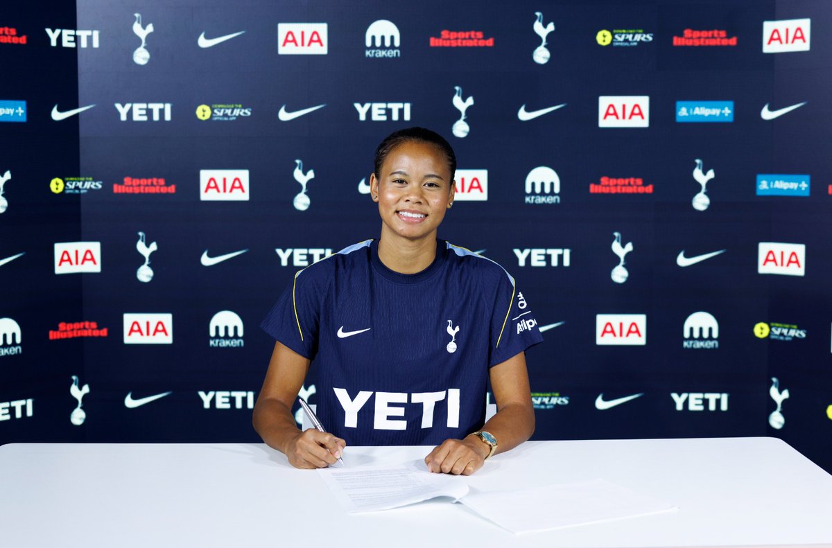 em_sandy's tweet photo. ✍️ Tottenham have signed France international Alice Sombath for what they say is a club record fee from Lyon. The 22-year-old joins for an undisclosed fee and the length of her contract is also unknown. Story on BBC Sport. #thfc https://t.co/cH9OY1Uwps