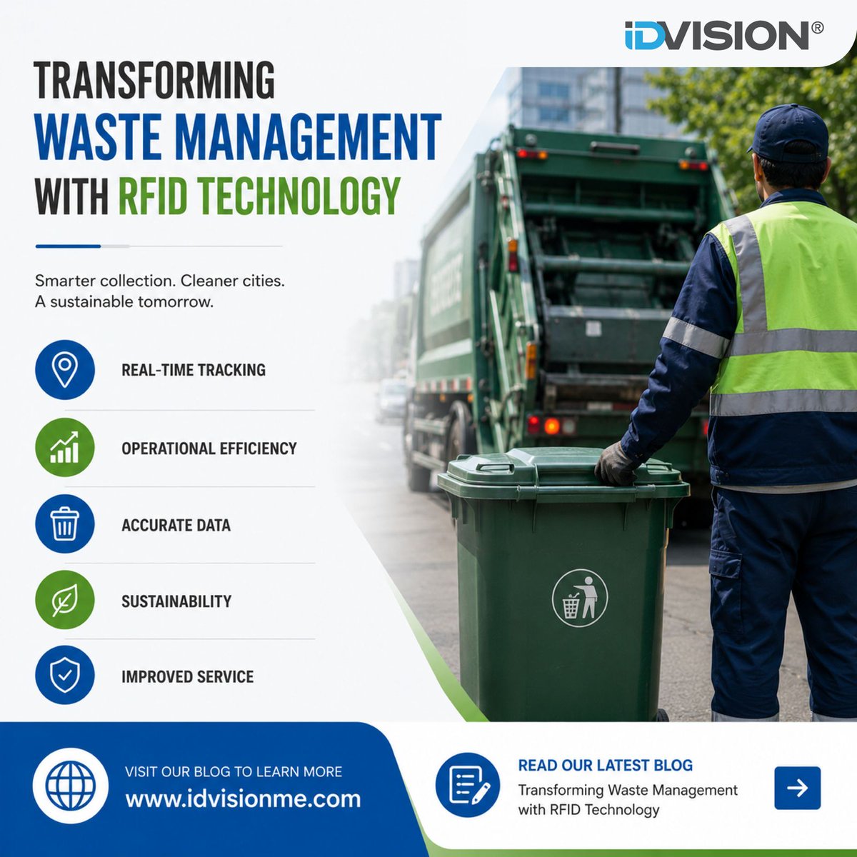 idvisionme's tweet photo. Most waste collection challenges don't start on the road. They start with a lack of visibility.

Read the full blog: https://t.co/M3S02s9DTb

#RFID #WasteManagement #SmartWaste #AssetTracking #RFIDTechnology #IDVision https://t.co/h8aklQeURA