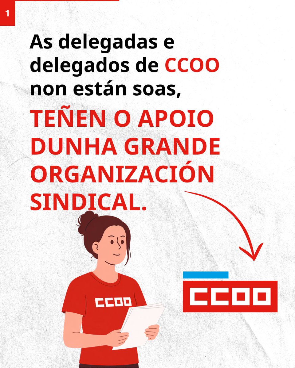 ccoogalicia's tweet photo. As delegadas e delegados de CCOO non están sós.

📚 Formación.
⚖️ Asesoramento xurídico, laboral e técnico.
🤝 O apoio dunha gran organización sindical.
A representación é colectiva. A forza, tamén.

👉 Afíliate: https://t.co/FXbuebfbkT https://t.co/U6BWIYEaOq