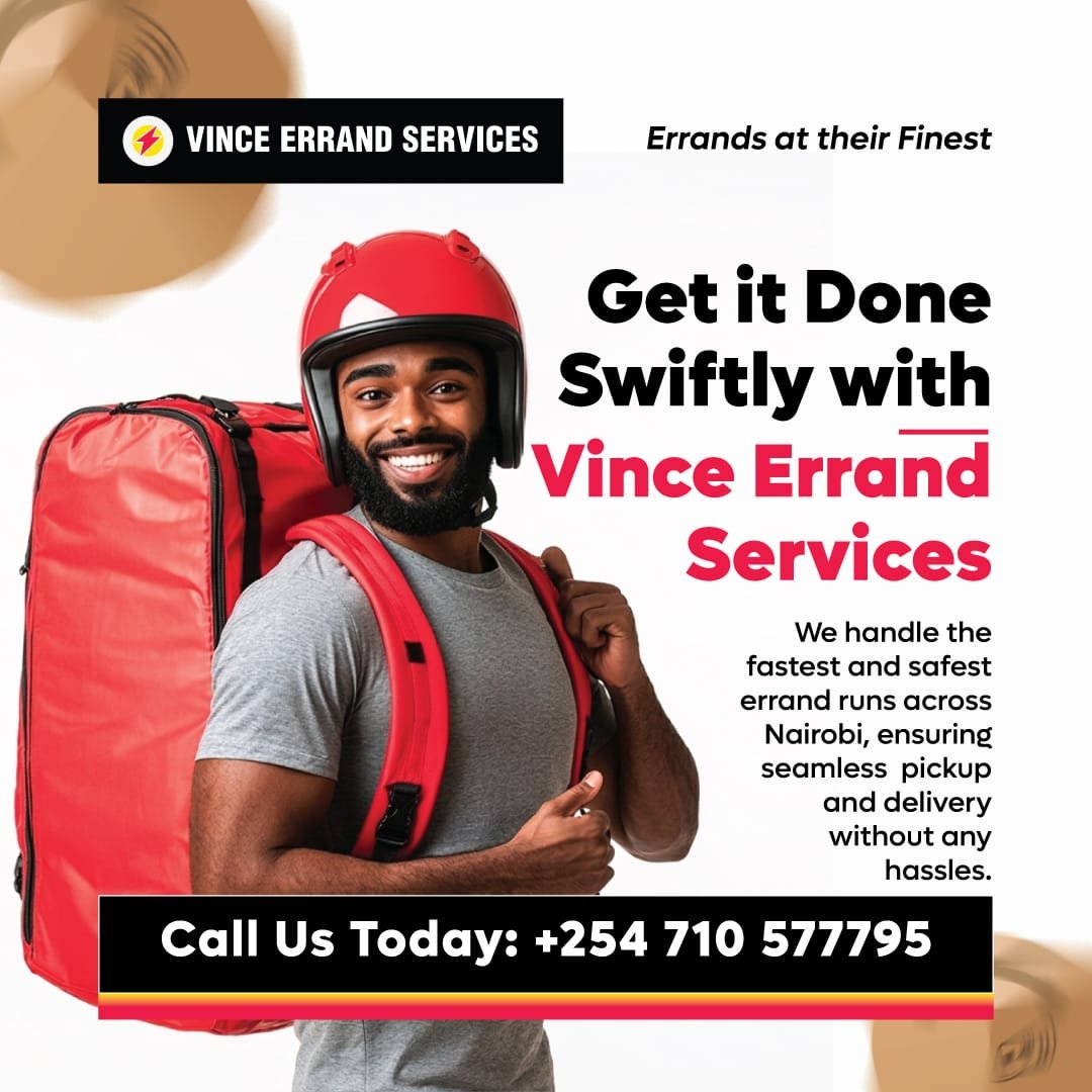 VinceErrands's tweet photo. 🤝 YOUR TRUST IS OUR BIGGEST DELIVERY.

Every package we carry, every document we deliver and every errand we complete is handled with professionalism and care.

📦 Pickups | 🛍️ Shopping | 🎁 Gift Deliveries | 🚚 Business Deliveries

📞 +254 710 577795
#VEEA_AlwaysDelivers https://t.co/6xBbpD1fGA
