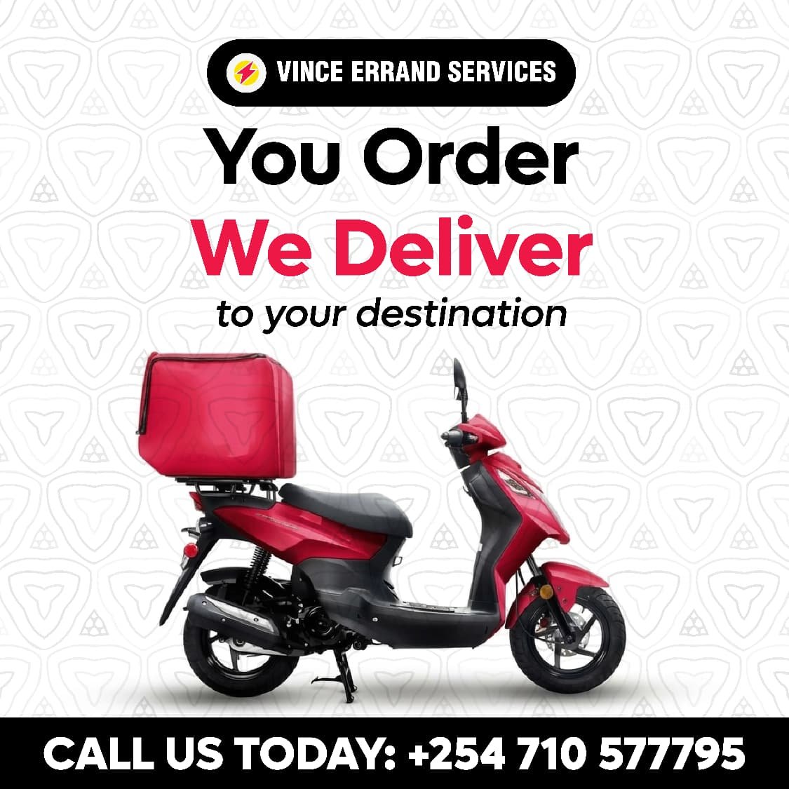 VinceErrands's tweet photo. 🤝 YOUR TRUST DRIVES EVERYTHING WE DO.

Every pickup is handled with care. Every delivery is completed with purpose. Every customer is treated like a priority.

📦 Pickups | 🛍️ Shopping | 📄 Document Runs | 🚚 Deliveries

📞 +254 710 577795
#VEEA_AlwaysDelivers https://t.co/PZsljbDU12