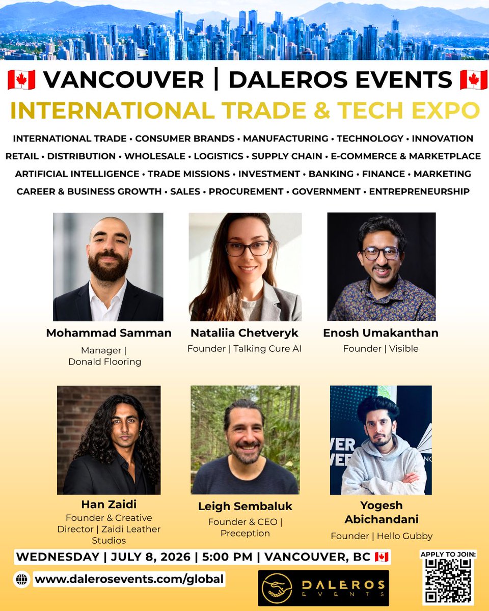 hellogubby's tweet photo. Good evening at the Vancouver International Trade &amp; Tech Expo with @DalerosEvents.

Same story from every business owner in the room: leads come in, nobody gets to them fast enough, work goes elsewhere.

That gap is what we're building Hello Gubby to close.

#AIFrontDesk #VoiceAI https://t.co/FB3j3djTtR