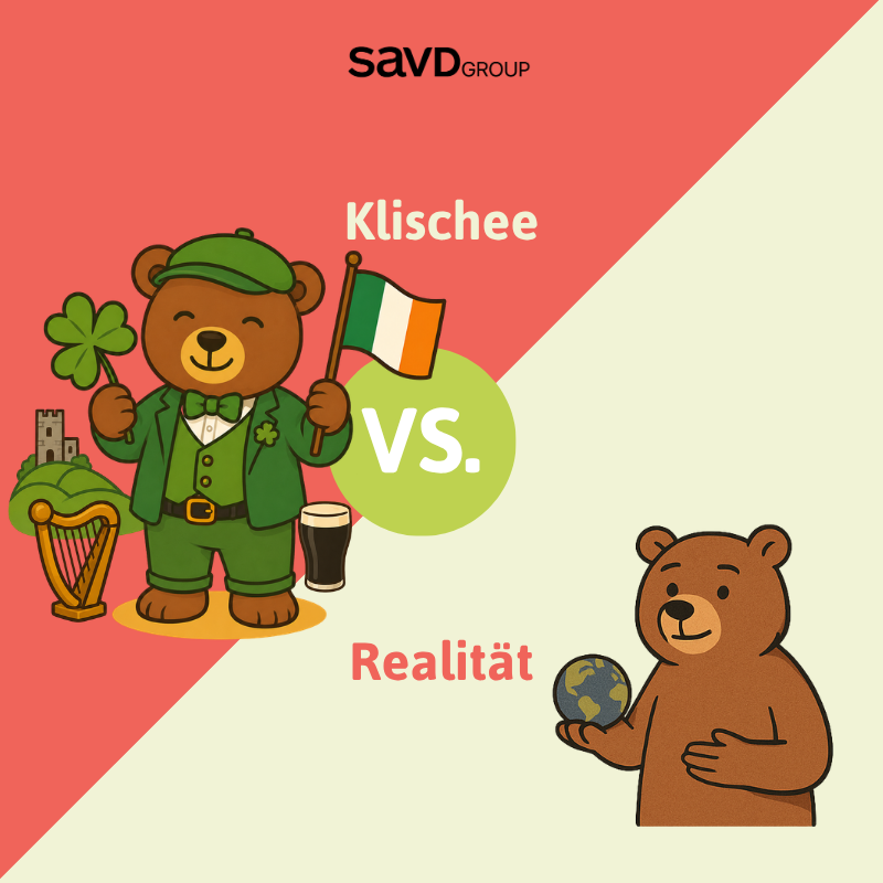 Videodolmetsch's tweet photo. 🐻🇮🇪 Klischee‑Alarm: Der Irland‑Bär ☘️
Guinness, Kobolde und Kleeblätter? So das Klischee.
In echt: eine lebendige Kultur, zwei Amtssprachen und viele unterschiedliche Perspektiven.
👉 Vielfalt statt Vereinfachung.
#KlischeeBär #savd #Irland https://t.co/tDruZbkXse
