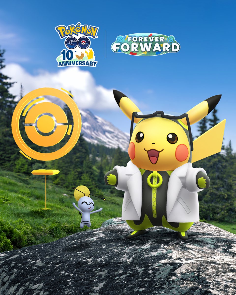 PokemonGOit's tweet photo. Che l'avventura abbia inizio! 

L'evento sblocco dell'ultrabonus: edizione del 10° anniversario è iniziato in #PokemonGO. 🤩 https://t.co/F9fD766X5p