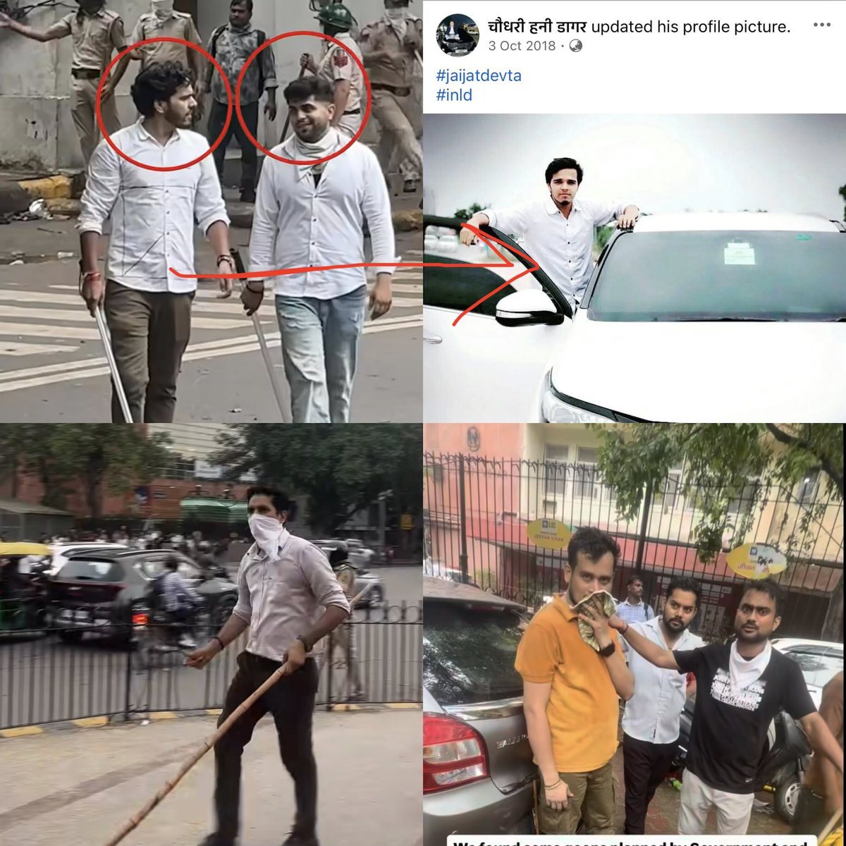 MahuaMoitra's tweet photo. So @DelhiPolice can you come clean on Honey Dagar? Who is he? Where does he live? How was he beating up our kids alongside uniformed cops yesterday. Let’s track  this man down  I say. https://t.co/DnVJv8s0wp