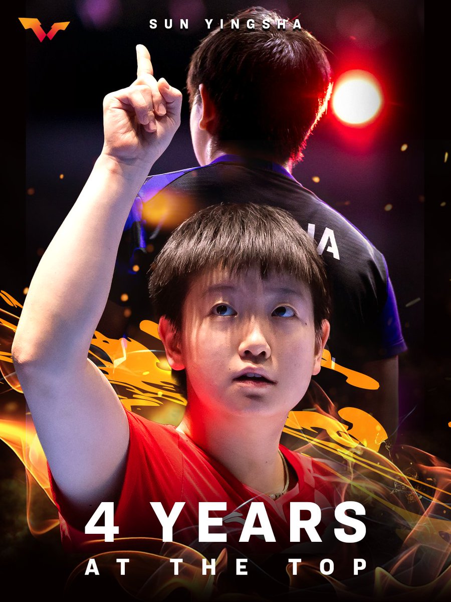 WTTGlobal's tweet photo. 𝘗𝘦𝘢𝘬 (𝘢𝘥𝘫𝘦𝘤𝘵𝘪𝘷𝘦): 𝘵𝘰 𝘳𝘦𝘢𝘤𝘩 𝘵𝘩𝘦 𝘩𝘪𝘨𝘩𝘦𝘴𝘵, 𝘴𝘵𝘳𝘰𝘯𝘨𝘦𝘴𝘵, 𝘰𝘳 𝘣𝘦𝘴𝘵 𝘱𝘰𝘪𝘯𝘵, 𝘷𝘢𝘭𝘶𝘦, 𝘰𝘳 𝘭𝘦𝘷𝘦𝘭 𝘰𝘧 𝘴𝘬𝘪𝘭𝘭.

Sun Yingsha has spent 4 incredible years at WR1, since 18 July 2022. 

Read more about this formidable achievement 👉 https://t.co/lgW2dI8cax

#TableTennis