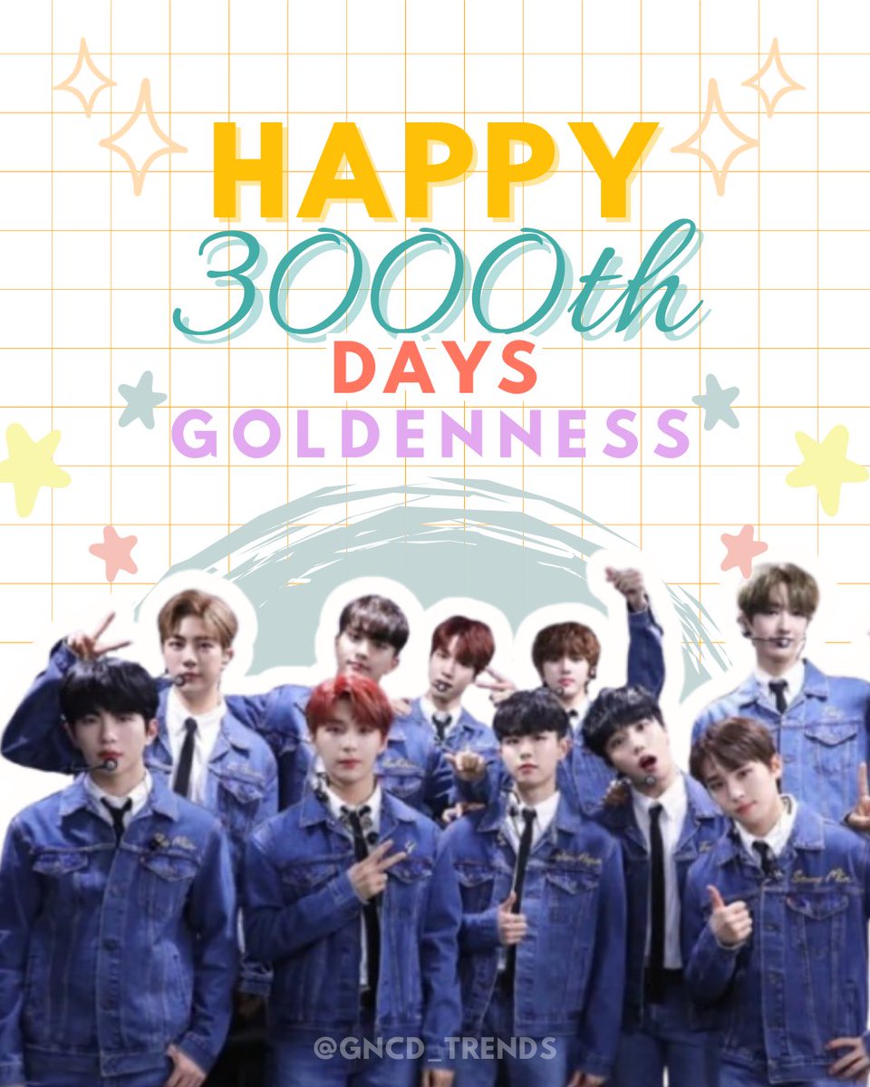 GNCD_TRENDS's tweet photo. Goldenness, Happy 3000th Days to All of us! may we get a wonderful and amazing memories with Golcha together, forever! 

#Happy3000DaysGoldenness
 #GoldenChild #골든차일드
@GoldenChild @yun_n_OFFICIAL @Universe__off @BAE_S2_official @K_DH_OFFICIAL @official_bomin @jootopia_OFFCL https://t.co/4o5rVDI6Cf