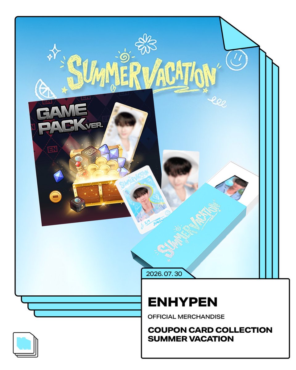 🎉先行予約受付中🎉 ENHYPEN - [WORLD COUPON CARD COLLECTION] SUMMER