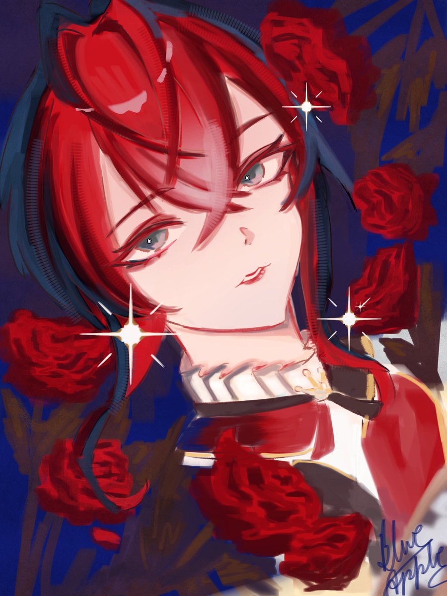 blueapple_gk's tweet photo. Anyone interested in portrait commissions like this?😊

#twstファンアート https://t.co/t9a55mSXSp