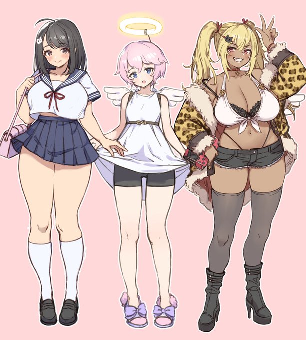 昔、Skeb依頼用にキャラデザたのんで漫画とかイラストとかやってみた企画。
巨乳JKが妹のギャルの手伝いで乱交に巻き込まれる話 