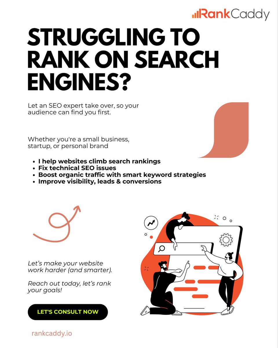 RankCaddy's tweet photo. Struggling to rank on search engines? https://t.co/YKGACWgtsG helps small businesses, startups, and personal brands fix technical SEO issues, execute smart keyword strategies, and drive organic traffic that actually converts into leads. https://t.co/IT0y6P9iZf