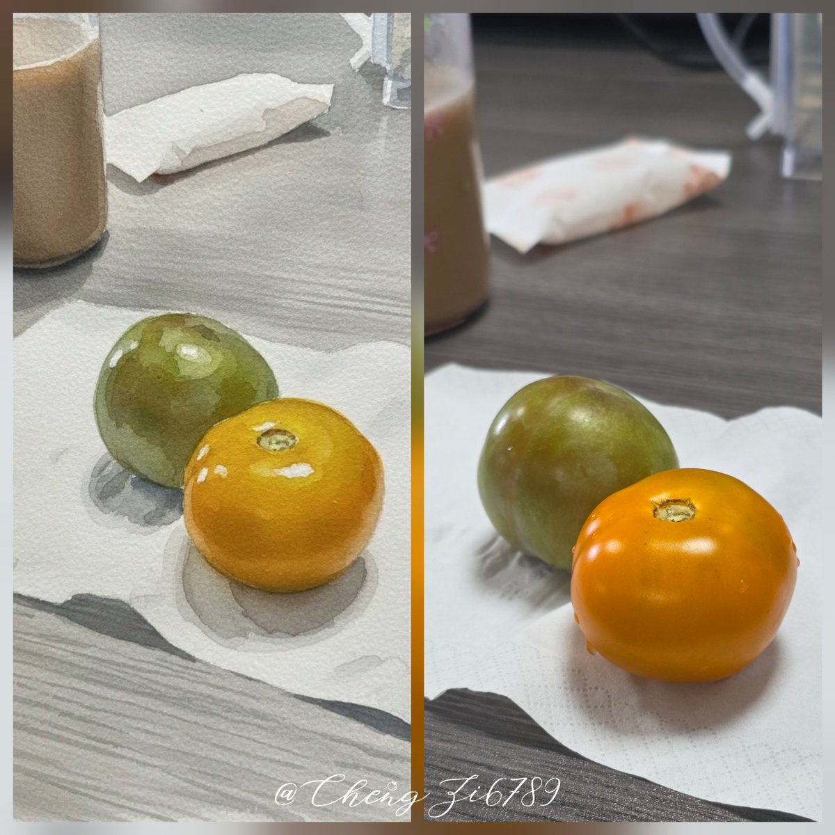 ChengZi6789's tweet photo. 收到同事大家姐餵嘅生果，超級開心，大家估下呢兩個分別係咩生果~ https://t.co/iaaYwQlZBQ